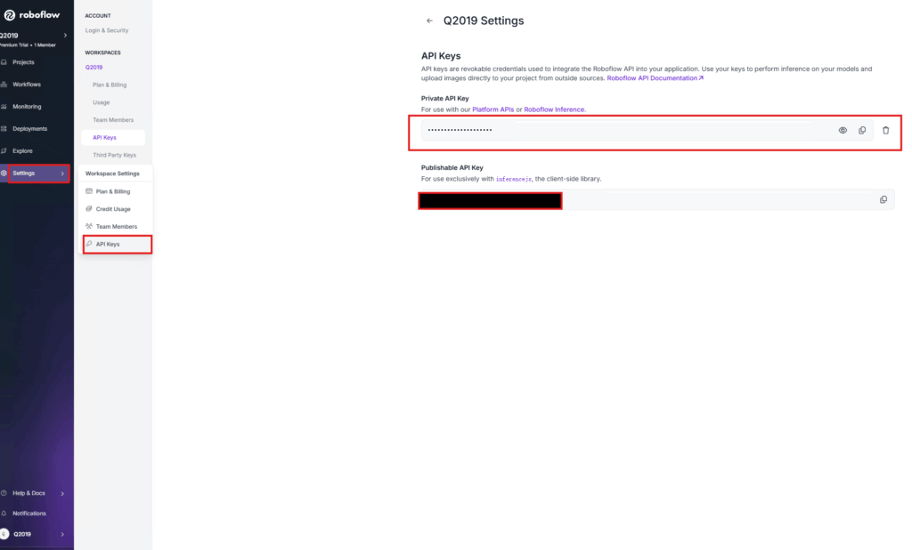 ROBOFLOW官网获取账号APIkey的过程