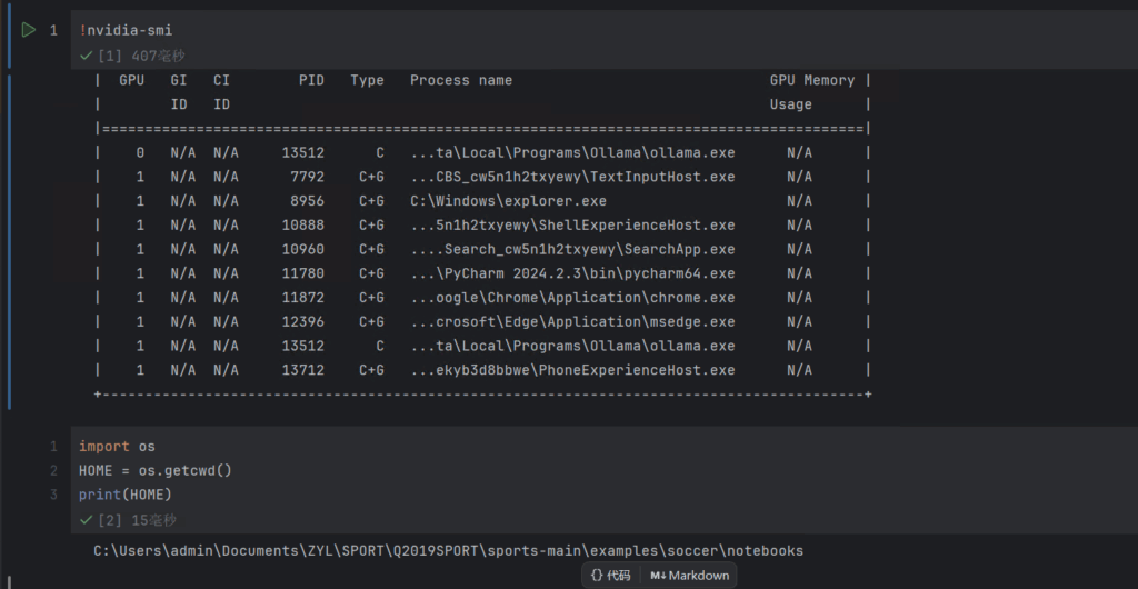 训练模型第一步-检查环境 结果图
